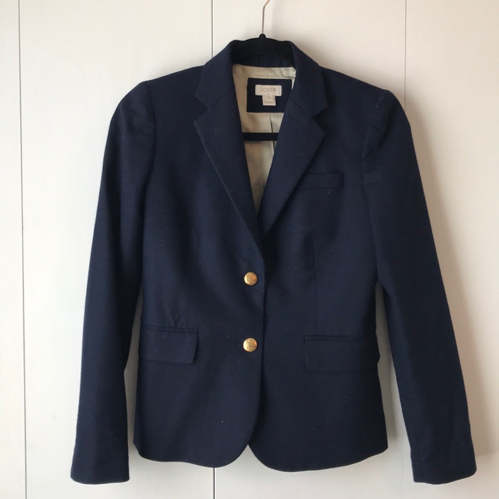 J. Crew navy school boy blazer size 0